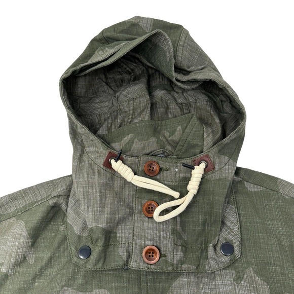 Marshall Artist‎ Waxed Cotton Hooded Jacket Simms Sigal Camo Lined Medium - Picture 3 of 16